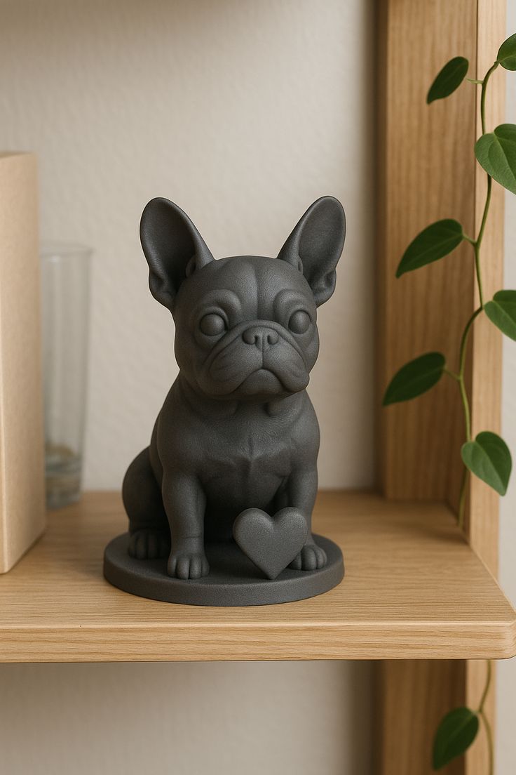 French bulldog figure